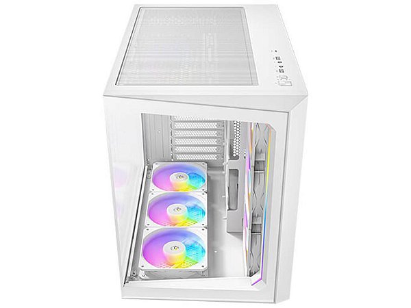 Gabinete Gamer Antec C5 Argb White Lateral De Vidro Temperado 4mm Atx/micro-atx/itx 7 Fans 120mm Arg