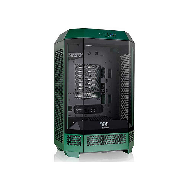 Gabinete Gamer Tt The Tower 300 Racing Green C/2Fans 140Mm Ca-1Y4-00Scwn-00