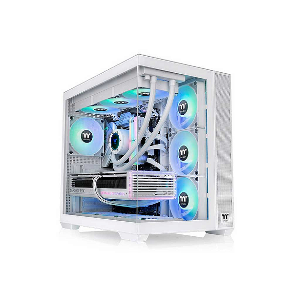 Gabinete Gamer Tt View 380 Tg Argb Snow White 4 Fans - Ca-1Z2-00M6Wn-00