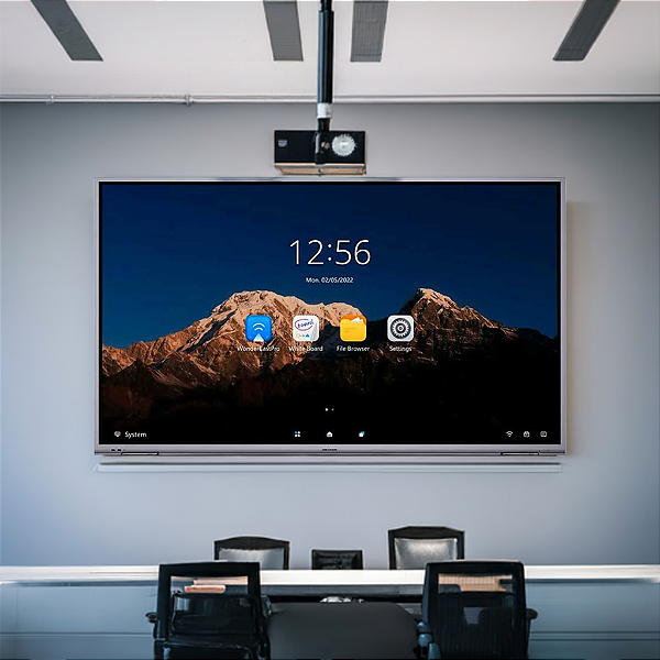 Painel Int Plano Led 86 Hik Ds-D5B86Rb/B Hikvision