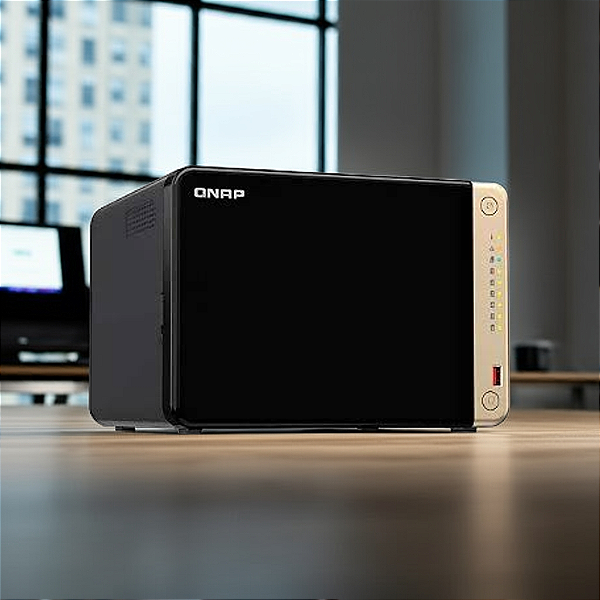 Storage Nas Qnap 6 Baias Intel N5095, 2.9Ghz, 4 Nucleos, 8Gb,2X 2.5 Gbe