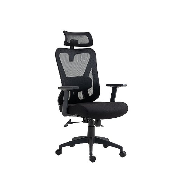 Cadeira De Escritório Multilaser Ga231 Ergonômica Comfort - Preta