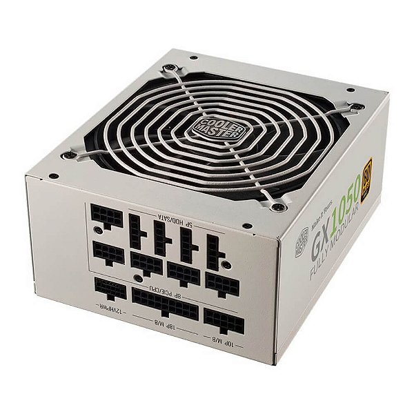 Fonte Cooler Master Gx1050 1050W 80 Plus Gold Pfc Ativo F. Modular Branca