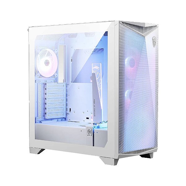 Gabinete Gamer Msi Mpg Gungnir 300R Airflow White Mid Tower4X Fan Argb Vidro