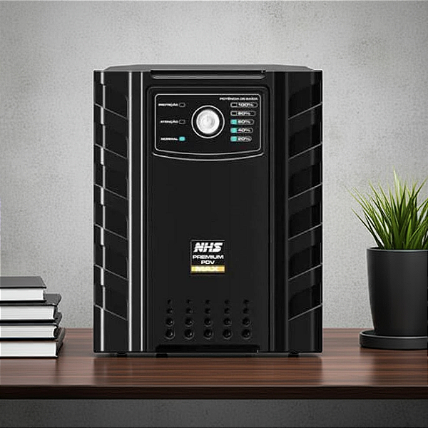 Nobreak Nhs Premium Pdv Max 2200Va E.Bivolt S.220V/120V Conf. Bat 2X17Ah/24V Usb 8 Tomadas