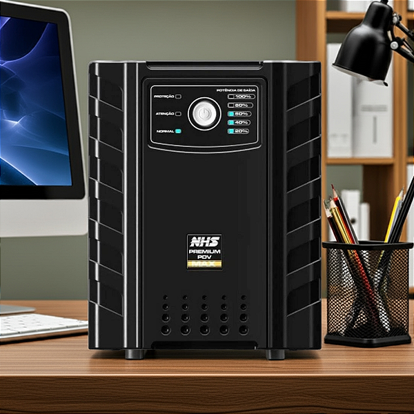 Nobreak Nhs Premium Pdv Max Gii 2200Va E.Bivolt S.120V Ou Conf 220V Bat 2X17Ah/24V Eng+Usb 8 Tom