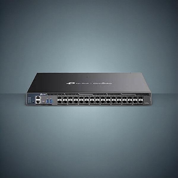 Switch De Agregação Gerenciável L3 32 Portas Tp-Link Tl-Sg6632Yf Gigabit Sfp+ 10G C/6 Portas Sfp28 25G