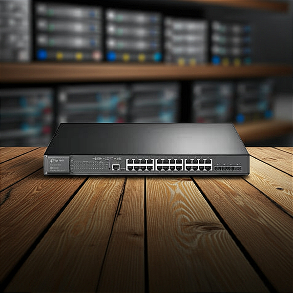 Switch 24 Portas Poe+ Tp-Link Tl-Sg3428Xmp Gigabit Gerenciável L2+ (Ver. 3.0)