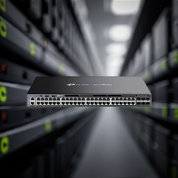 Switch Gerenciável L3 54 Portas Tp-Link Tl-Sg6654X Gigabit C/6 Slots Sfp+ 10Gbps