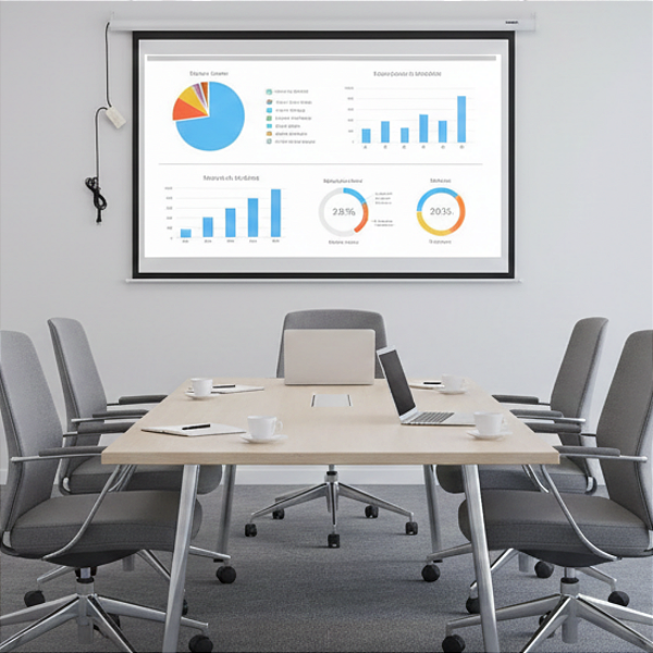 Tela De Projeção Multi Elétrica Ac355 (203 X 152) - 220V