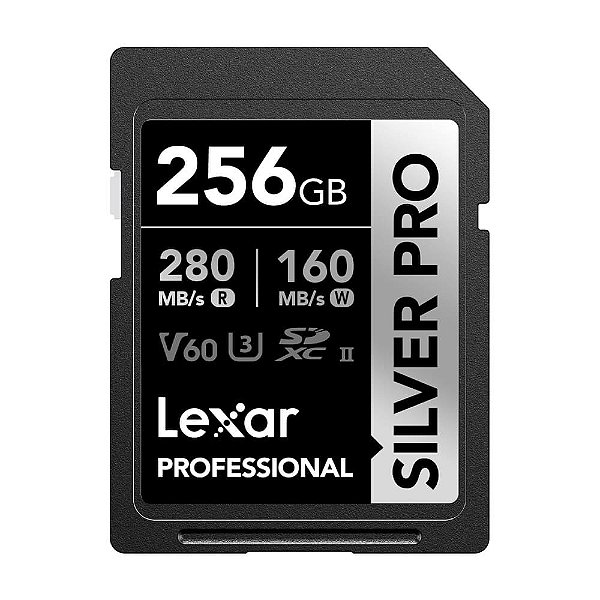 Cartão De Memória Lexar Micro Sdxc 256Gb Silver Pro Uhs-I Classe 10