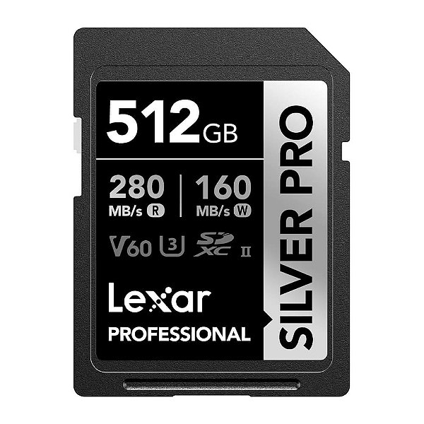 Cartão De Memória Lexar Micro Sdxc 512Gb Silver Pro Uhs-I Classe 10