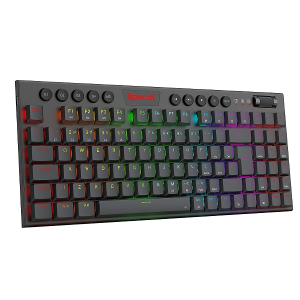 Teclado Mecanico Yi Tkl Rgb Preto Switch Marrom