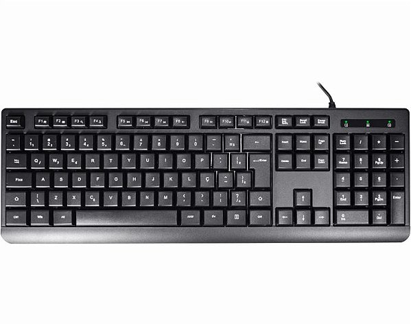 Teclado Multimídia Km-D128 Impressas A Laser,Cabo Longo 1,90Cm