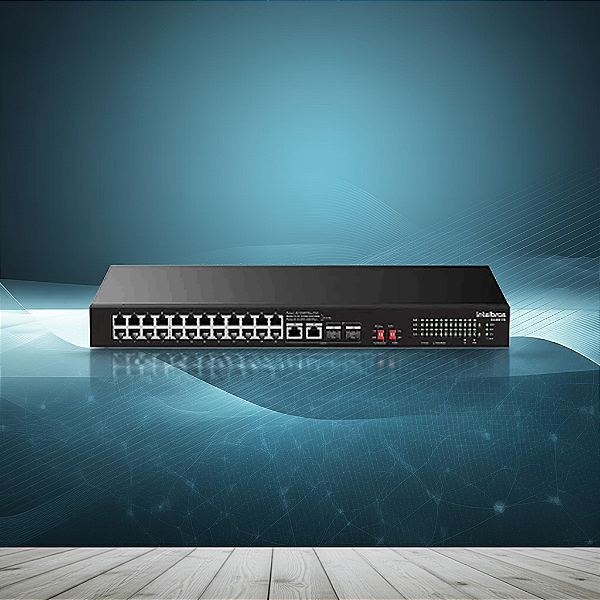 Switch 16P Intelbras S1126F-Pa Fast Poe Mais 2 Portas Sfp 4760116