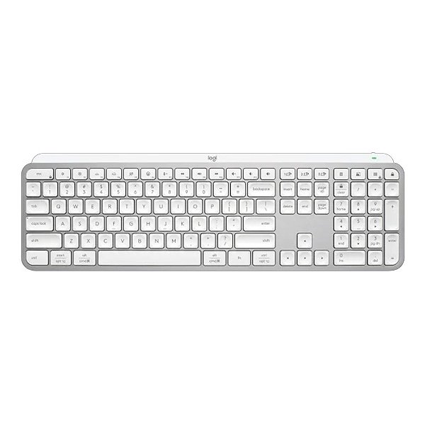 Teclado Logitech MX Keys S Cinza Claro Padrão US - 920-011564