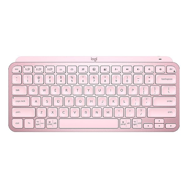 Teclado Logitech MX Keys Mini Rosa Padrão US - 920-010507-C