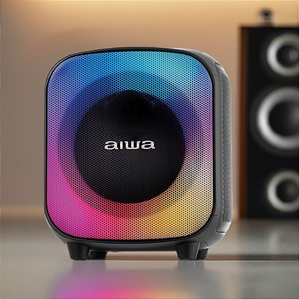 Aiwa CAIXA DE SOM AIWA PARTYBOX PB-07 BLUETOOTH PRETA (AWS-PB-07)