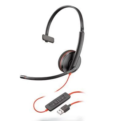 Poly HEADSET POLY BLACKWIRE 3210 MONO USB-C ADAP.USB-A