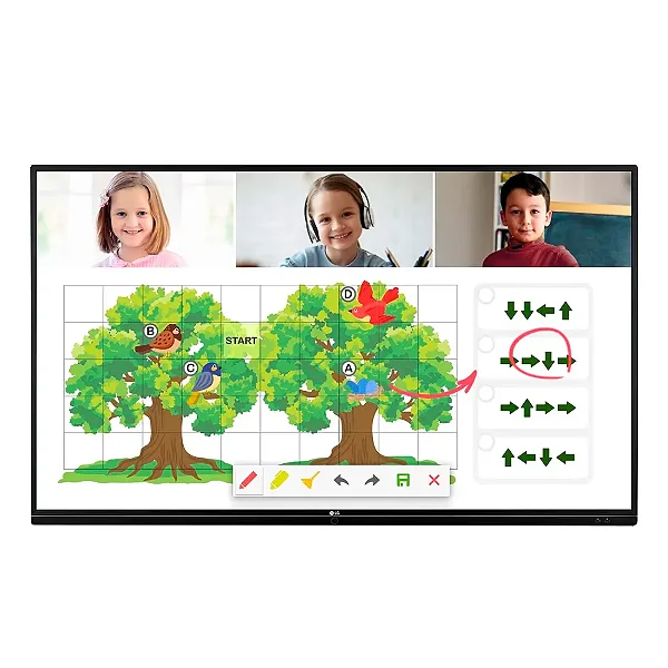 Lousa Interativa Digital 65" LG 65TR3DJ-B Ultra HD 4K