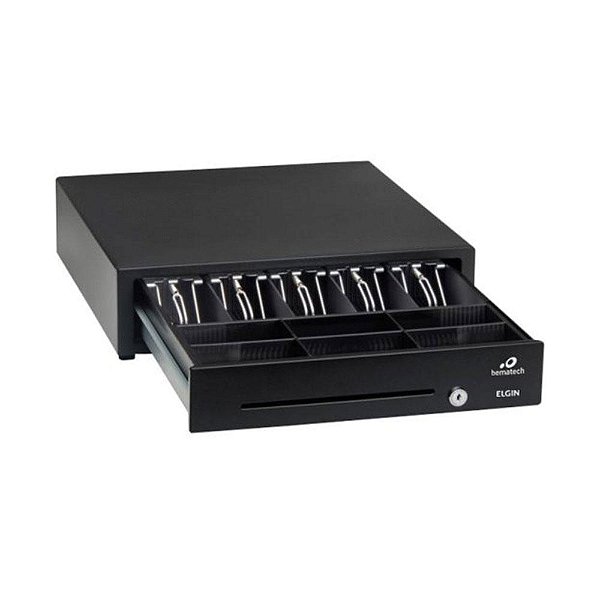 Gaveta de Dinheiro ELGIN GD-56M Preto Novas cédulas