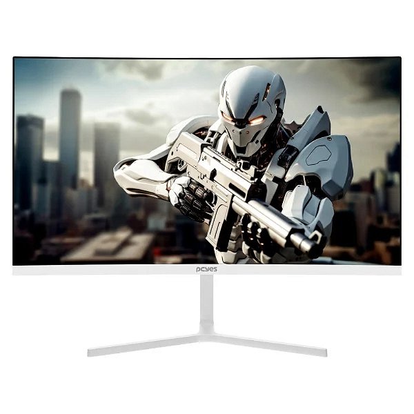 Monitor Gamer PcYes 23,8' Quartzo Q10 Full HD 75hz 5ms Freesync HDMI VGA Branco 260101 - PMG238FD75W