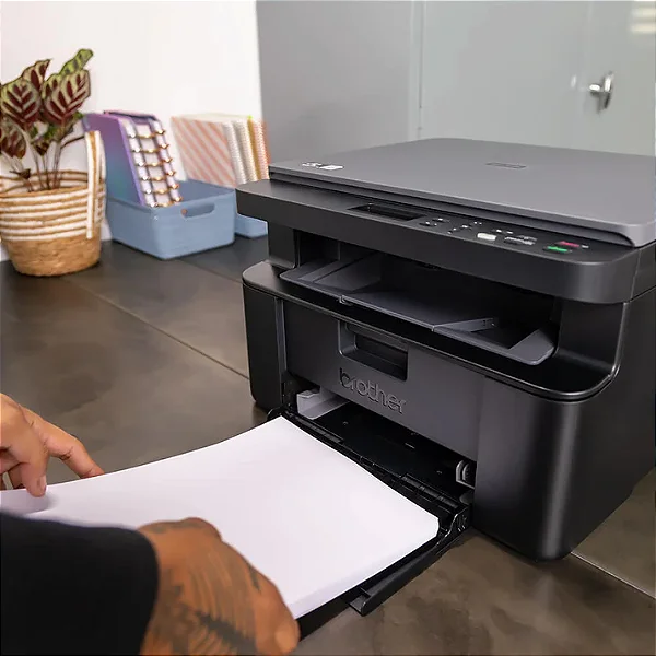 Multifuncional Brother DCP-L1632W Laser Mono (Wi-Fi/ Ethernet/ USB/ ADF/ 110V) Preta