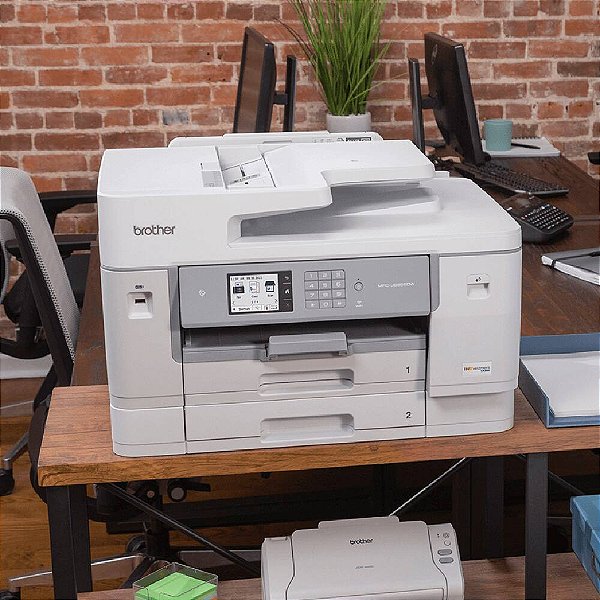 Multifuncional Brother MFC-J6955DW Jato de Tinta A3 (Colorida / Duplex / WiFi / ADF /110V) - Branca
