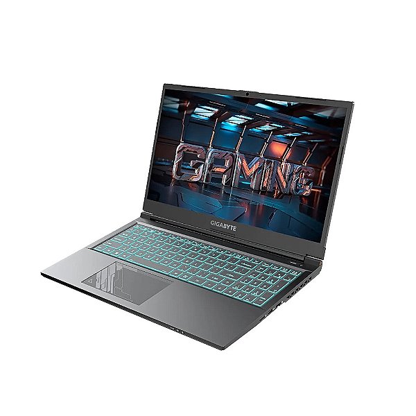 Notebook Gamer Gigabyte G5 (Core i5/ 12500H/ 16GB DDR4/ 512GB SSD/ VGA RTX 4060/ Win 11 Home/ Tela 15.6 FHD) Preto