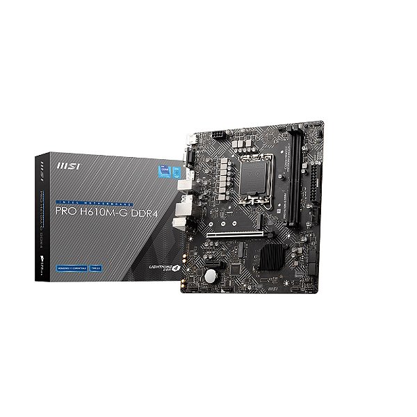 Placa Mãe MSI PRO H610M-G (LGA 1700 /2xDDR4/HDMI/VGA/DP/M.2/USB 3.2)