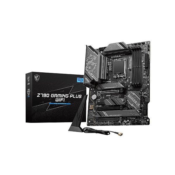 Placa Mãe MSI Z790 GAMING PLUS WIFI (LGA 1700/4xDDR5/HDMI/DisplayPort/M.2/USB 3.2)