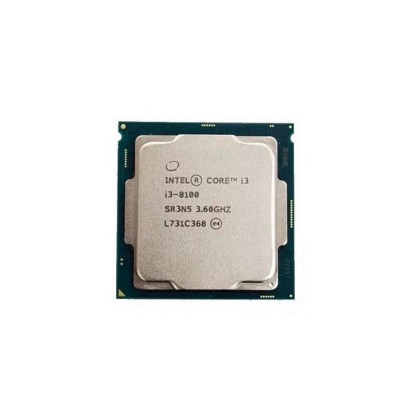 Processador Intel Core i3-8100 TRAY SEM COOLER (LGA 1151 / 4 Cores / 4 Threads / 3.6GHz / 6MB Cache / UHD Intel 630)
