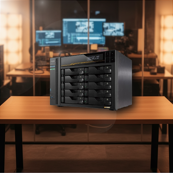 Storage ASUSTOR 10-Baias AS6810T - AMD Ryzen V3C14 Quad-Core 2.3GHz 16GB DDR5