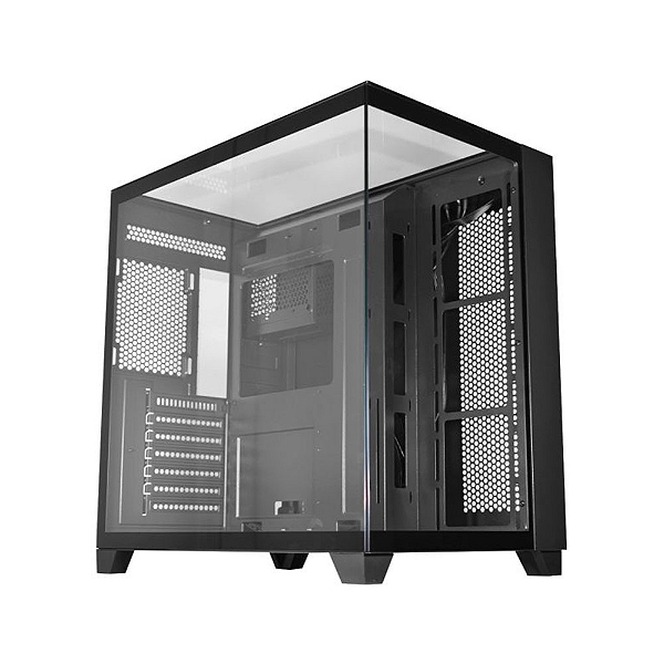 Gabinete Gamer K-Mex Aquario Cg-04J1 Tiger Shark Atx Preto Sem Cooler