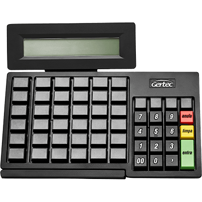 Gertec Teclado Pdv Tec 55, Display 4 Linhas, 55 Teclas, Usb 2.0 G00409634