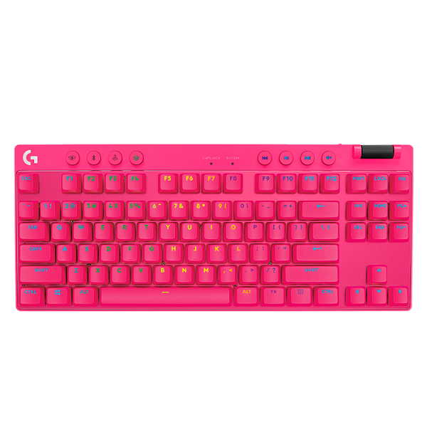 Teclado Gamer Logitech G PRO X Lightspeed Magenta - 920-012154