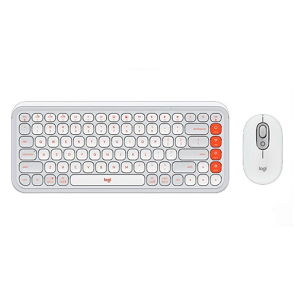 Kit Teclado e Mouse Logitech Pop Icon Sem Fio - 920-013057