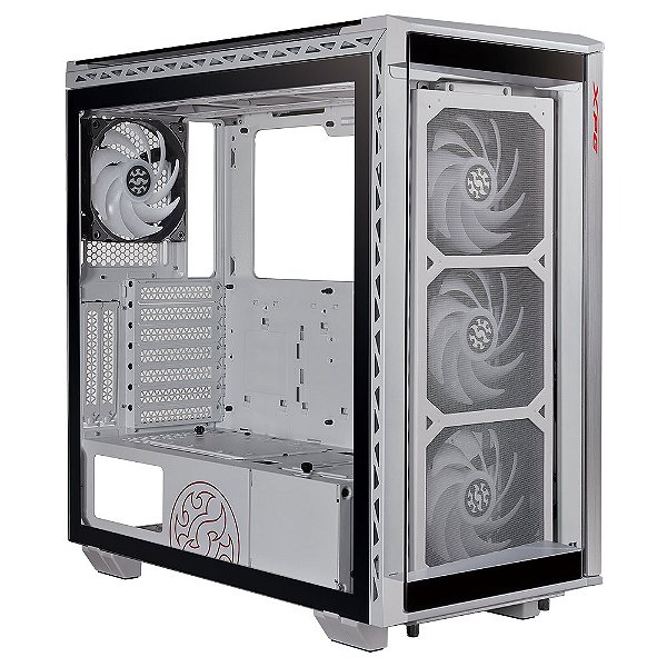 Gabinete Gamer Adata Xpg Battle Cruiser Mid Tower 4X Fan Vento Argb Branco