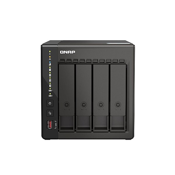 Storage Qnap 4-Baias Ts-453E-8G - Intel Celeron J6412 2.6Ghz (Quad-Core), 8Gb Ddr4,2X2.5Gbe, 2Xm.2, 2Xpci-E,  Torre