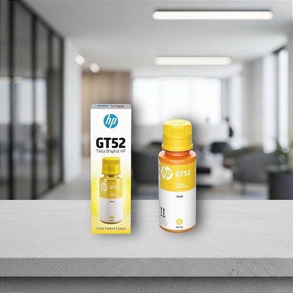 Garrafa De Tinta Hp Gt52 Amarelo M0H56Al