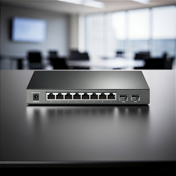 Switch 10 Portas Tp-Link Tl-Sg2210P Jetstream Gigabit (8-Portas Poe+)