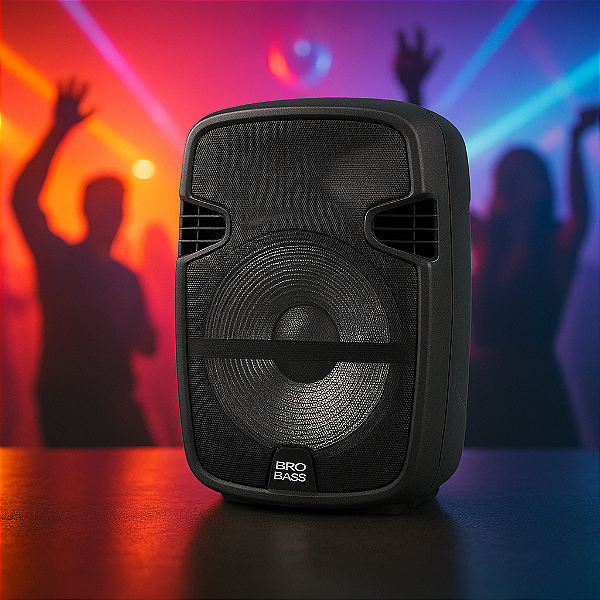 Caixa De Som Ativa Pro Bass Street 12 400W Rms Usb/Sd/Bt Bivolt Pbstreet12
