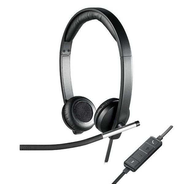 Headset Logitech H650E Stereo Usb Vc 981-000518