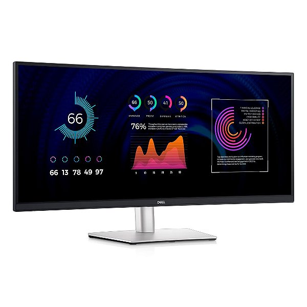 Monitor Dell Csg P3424We 34" Utrasharp Com Hub Usb-C - 210-Bgzq