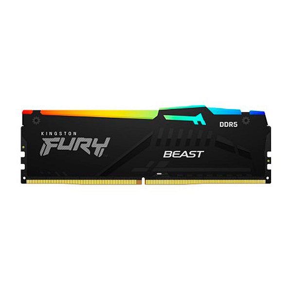 Memoria 16Gb Ddr5 6000Mt Kingston Fury Beast Rgb Black PC Kf560C36Bbe2A-16