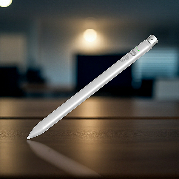 Lápis Digital Logitech Crayon para Tablet Prata - 914-000070