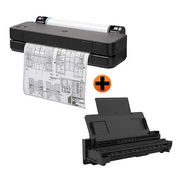 Plotter Hp Designjet T230 24" A1 Eco + Alimentador de Folhas 5Hb07D