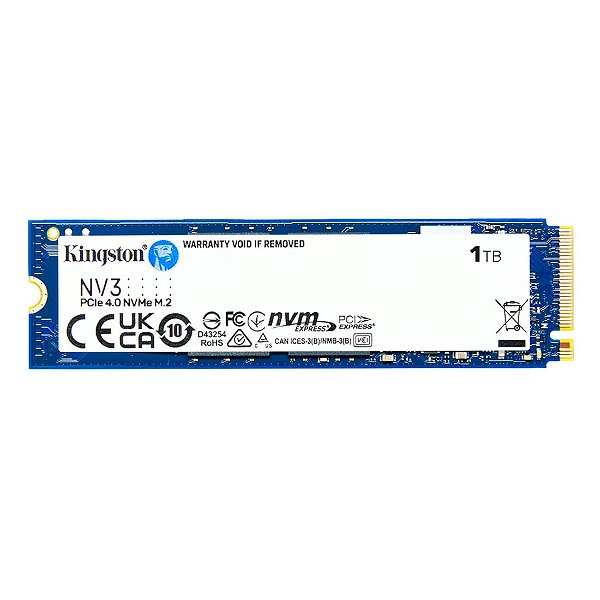 SSD Kingston NV3 1TB M.2 2280 PCIe NVMe - SNV3S/1000G