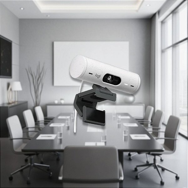 Webcam Logitech Brio 500 Branca Full HD - 960-001426