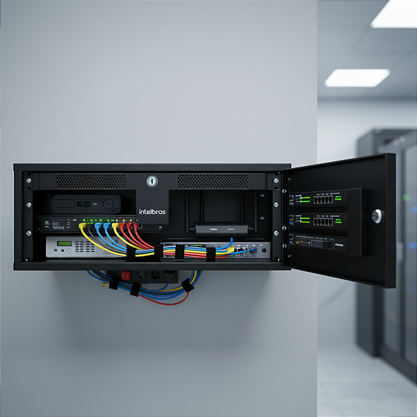 Mini Rack Intelbras Montado 3U 370Mm - Mrm 337 4770337